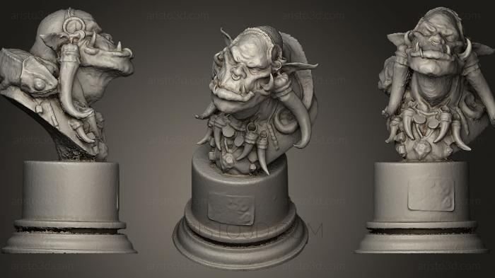 Busts of heroes and monsters (BUSTH_0377) 3D model for CNC machine